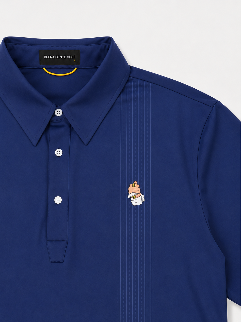Guayabera Golf Polo - Azul