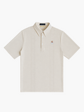 Polo de Golf Guayabera - Crema