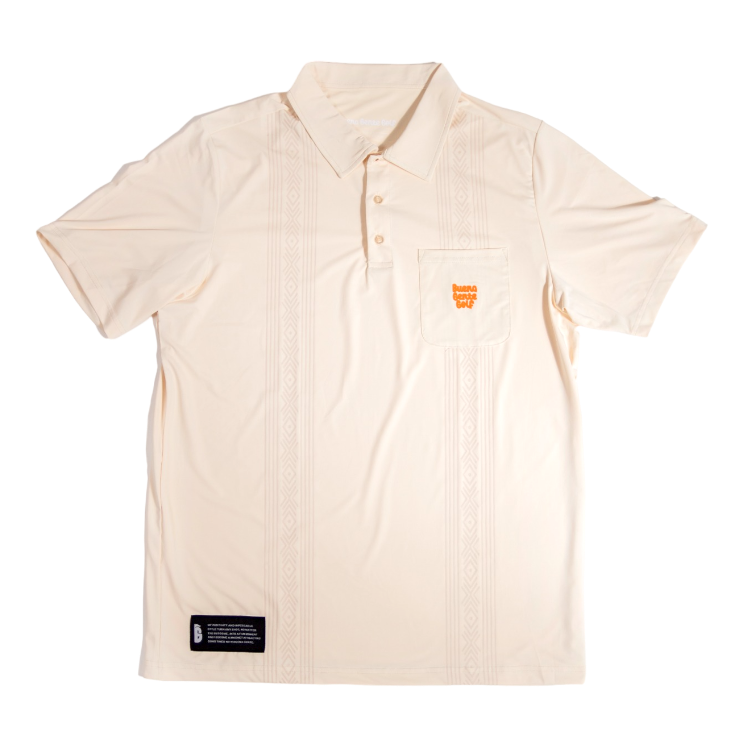 Guayabera Golf Polo - Crema