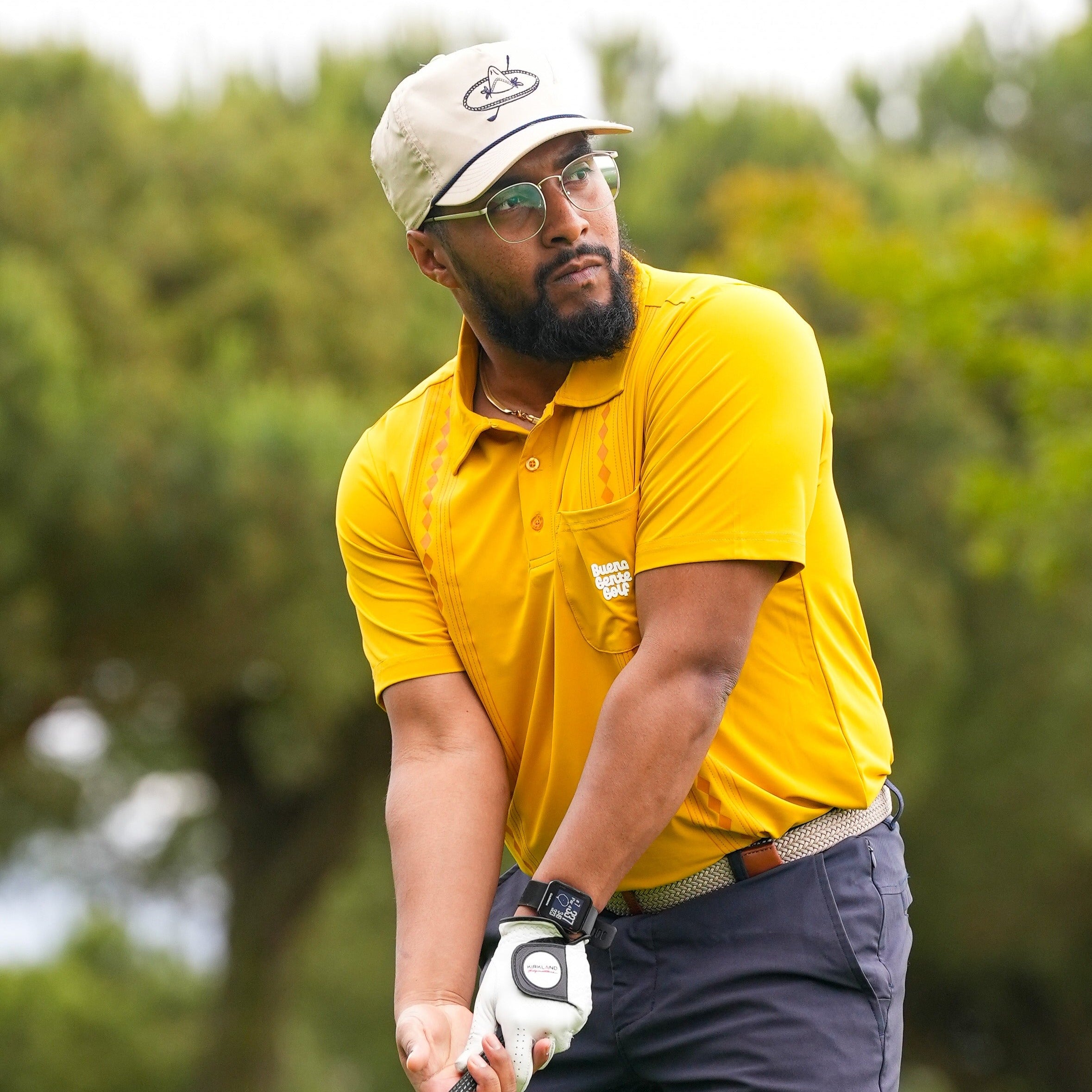 Guayabera Golf Polo - Mostaza – Buena Gente Golf
