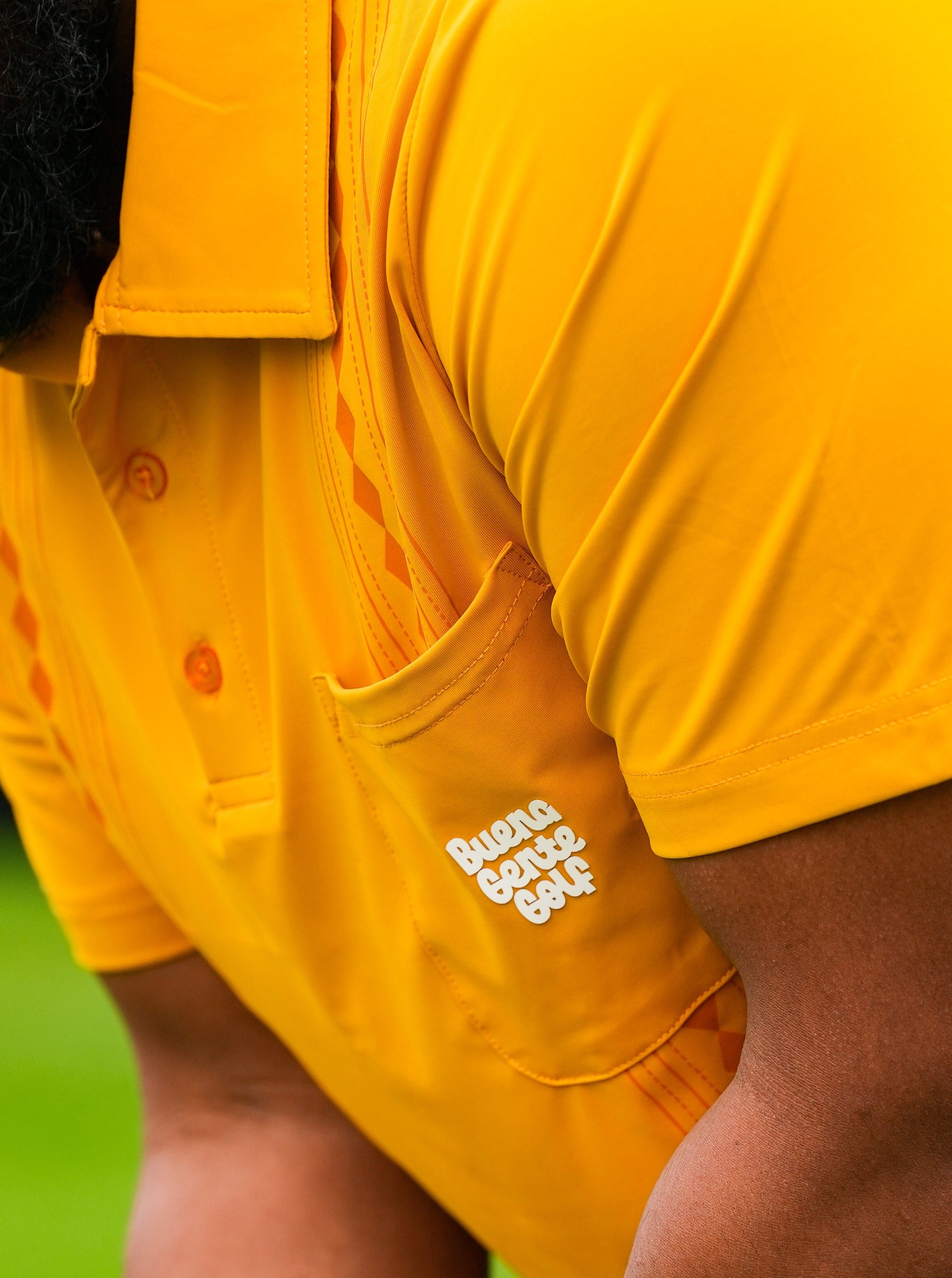 Guayabera Golf Polo - Mostaza