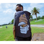 Grip microfiber golf towel with carabiner clip, on the golf course