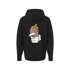Sombra performance golf hoodie, back view