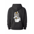 Bone Grip oversized golf hoodie, back view