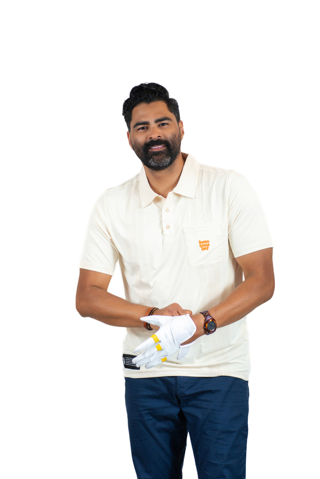 Guayabera Golf Polo - Crema