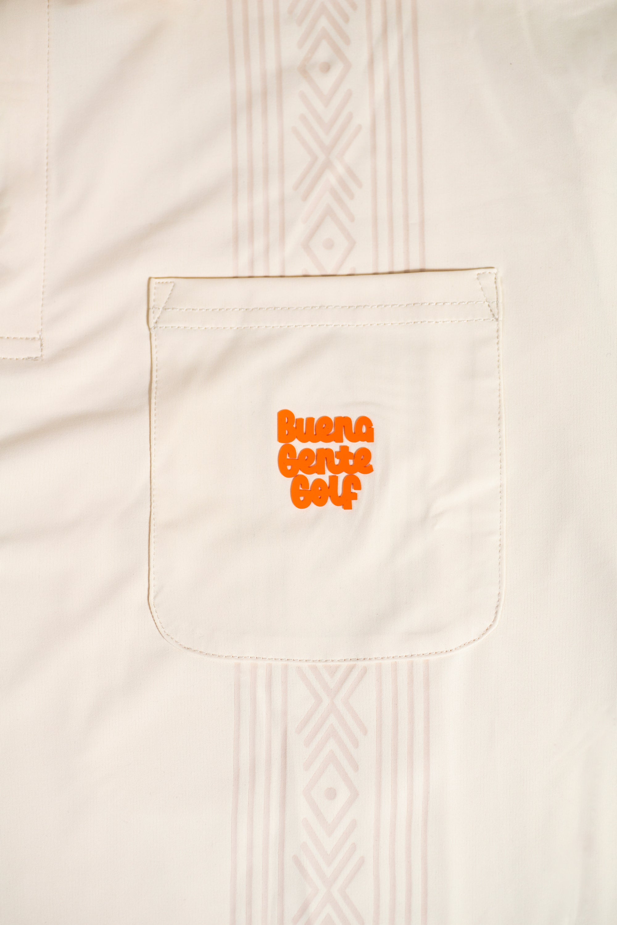 Guayabera Golf Polo - Crema