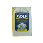 Golf Can microfiber golf towel, front view