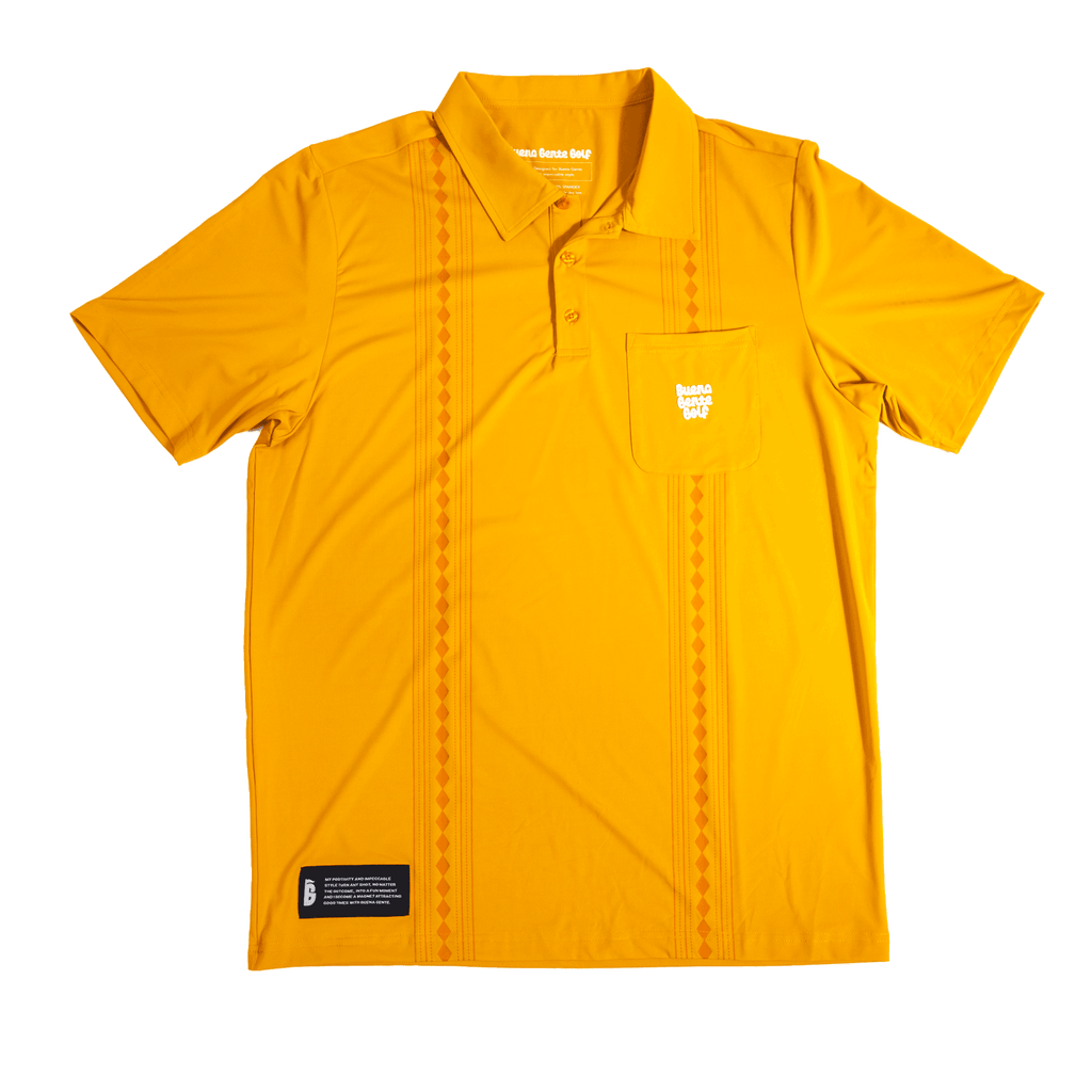Guayabera Golf Polo - Mostaza