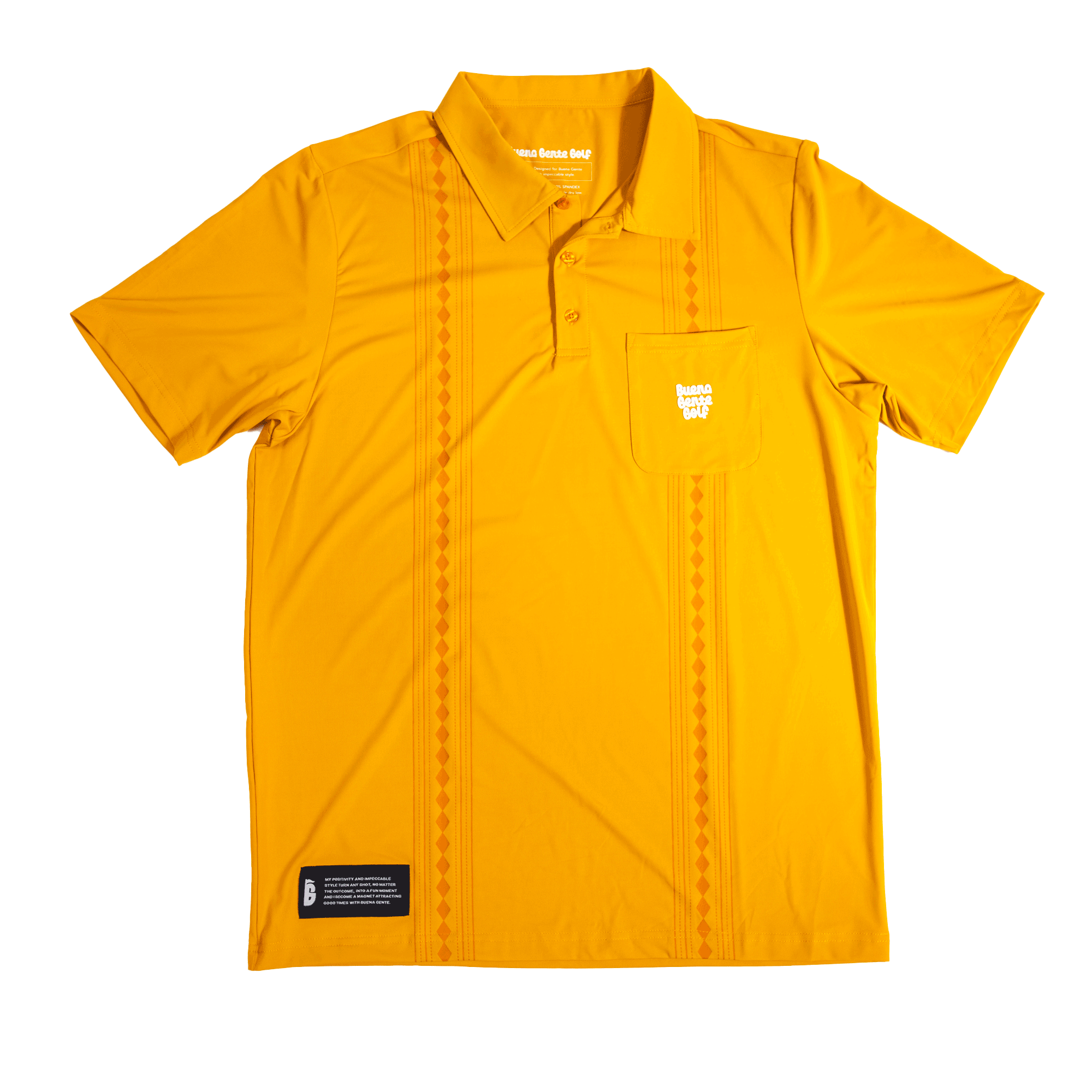 Guayabera Golf Polo - Mostaza