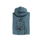 Knockout Grip heavyweight golf hoodie, folded, back