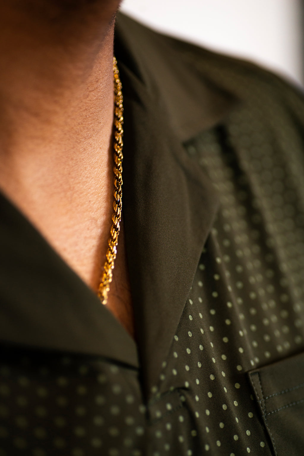 Spread Collar Polo - Verde